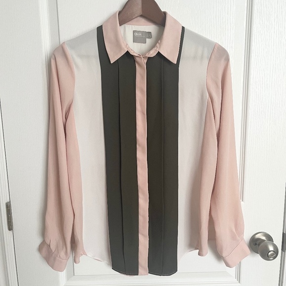 ASOS Pink & Green Blouse US4 - Picture 1 of 4